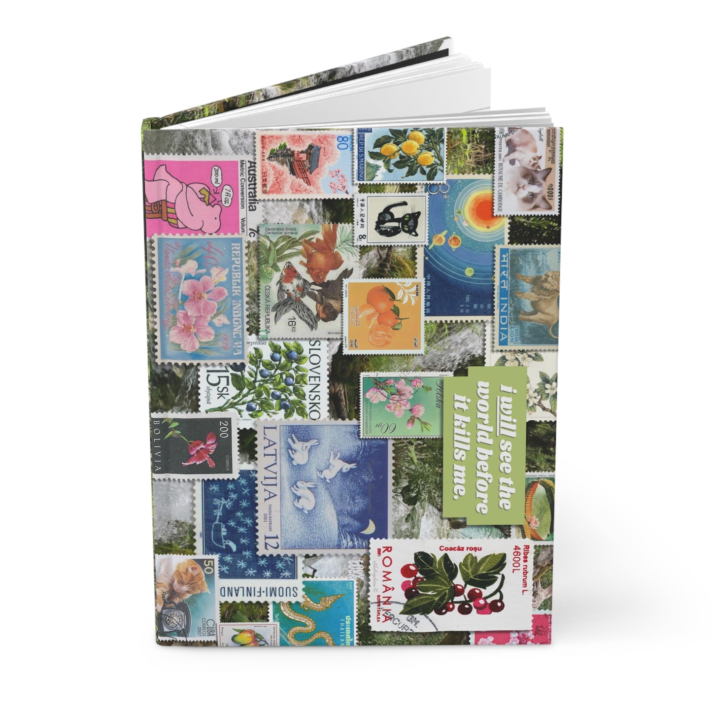 travel bug. hardcover journal