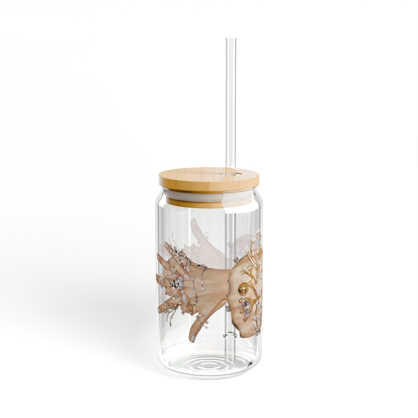 hands of dionysus. glass sippy