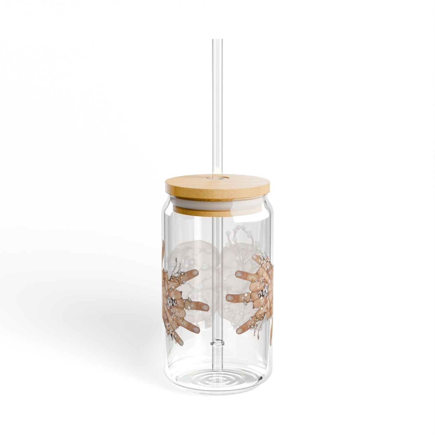 hands of dionysus. glass sippy