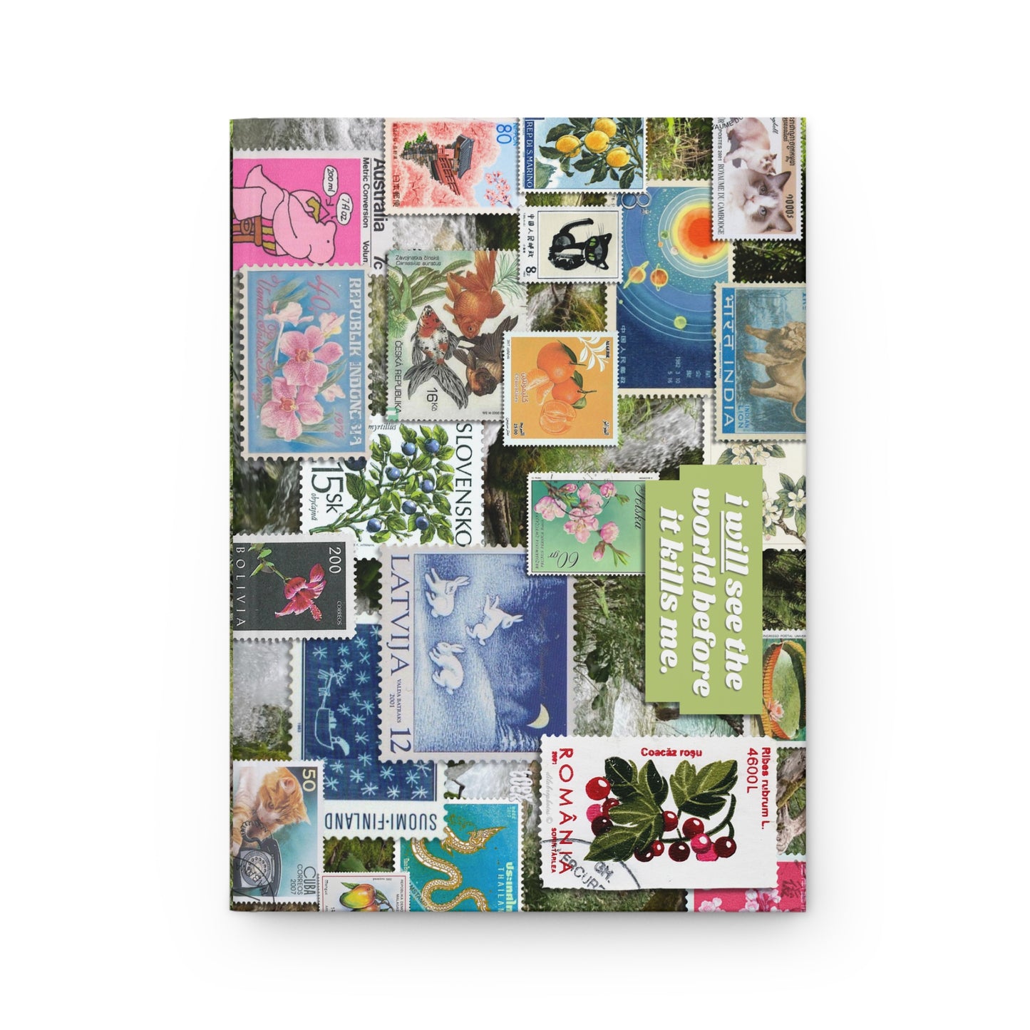 travel bug. hardcover journal
