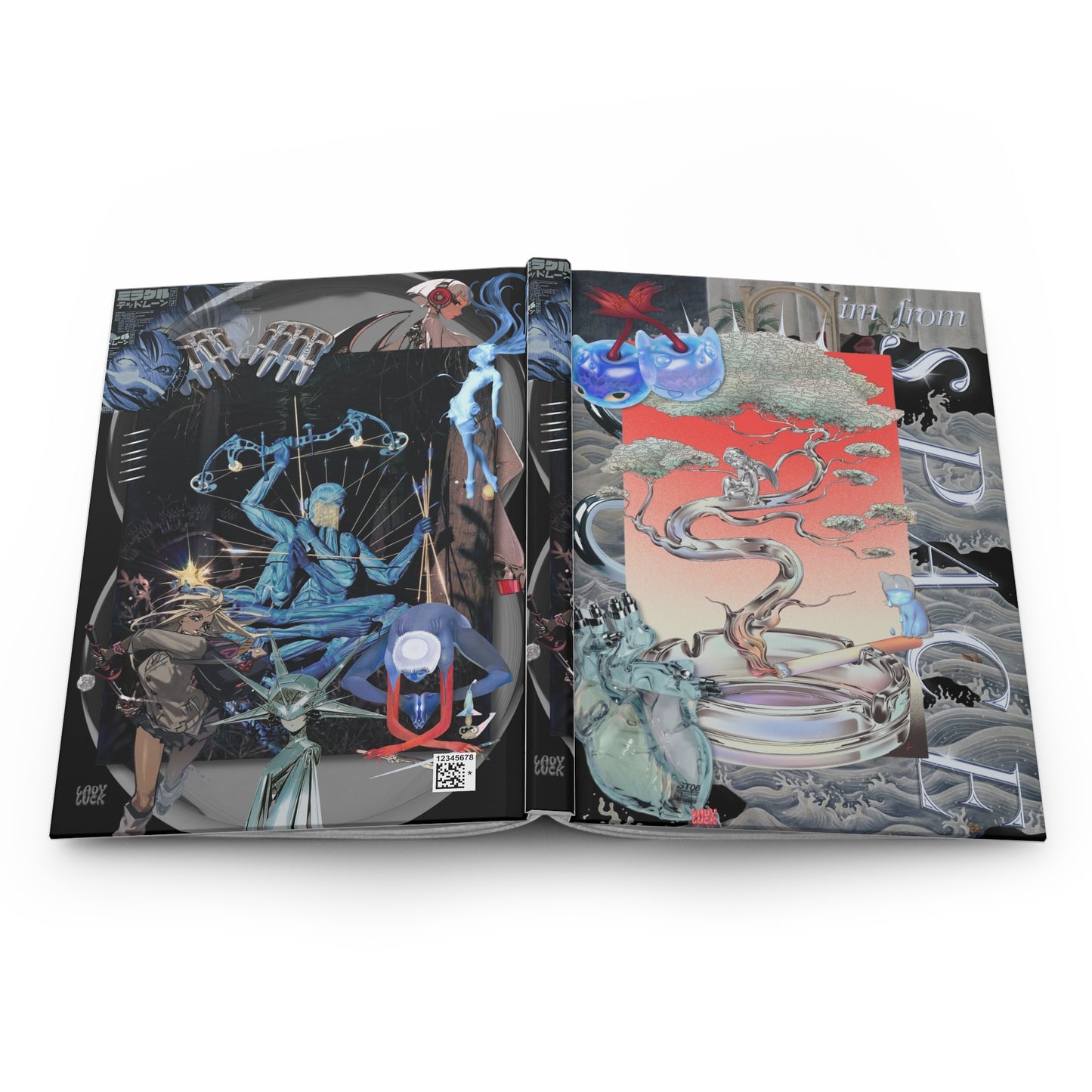 spaceboy. lined hardcover journal