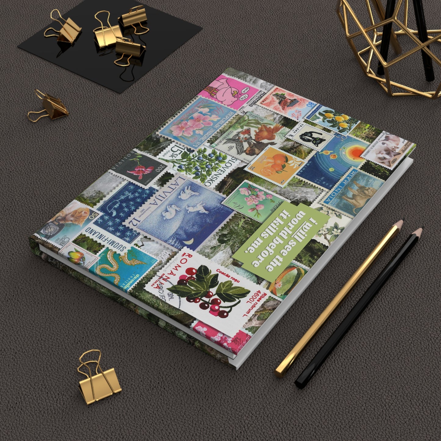 travel bug. hardcover journal