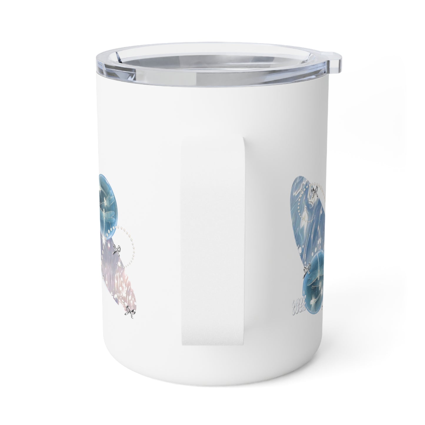 calming blue. insulated mug