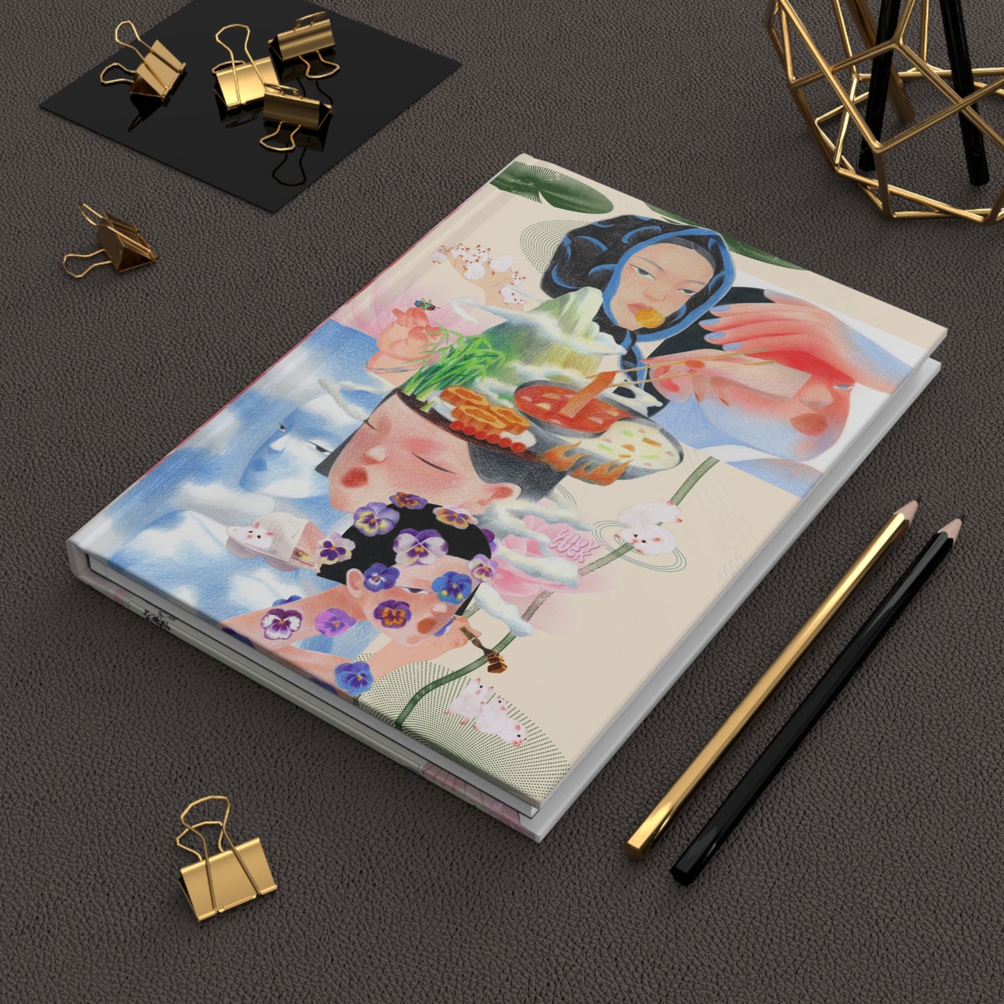 all my friends. hardcover journal