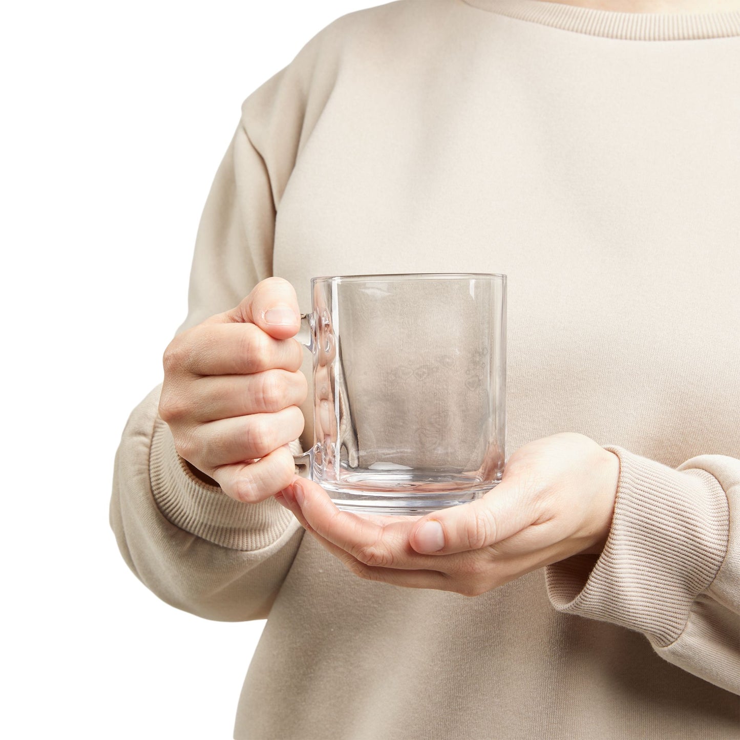 seeing stars. glass mug