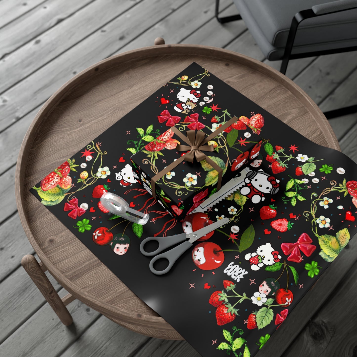 cherry kitty. giftwrap