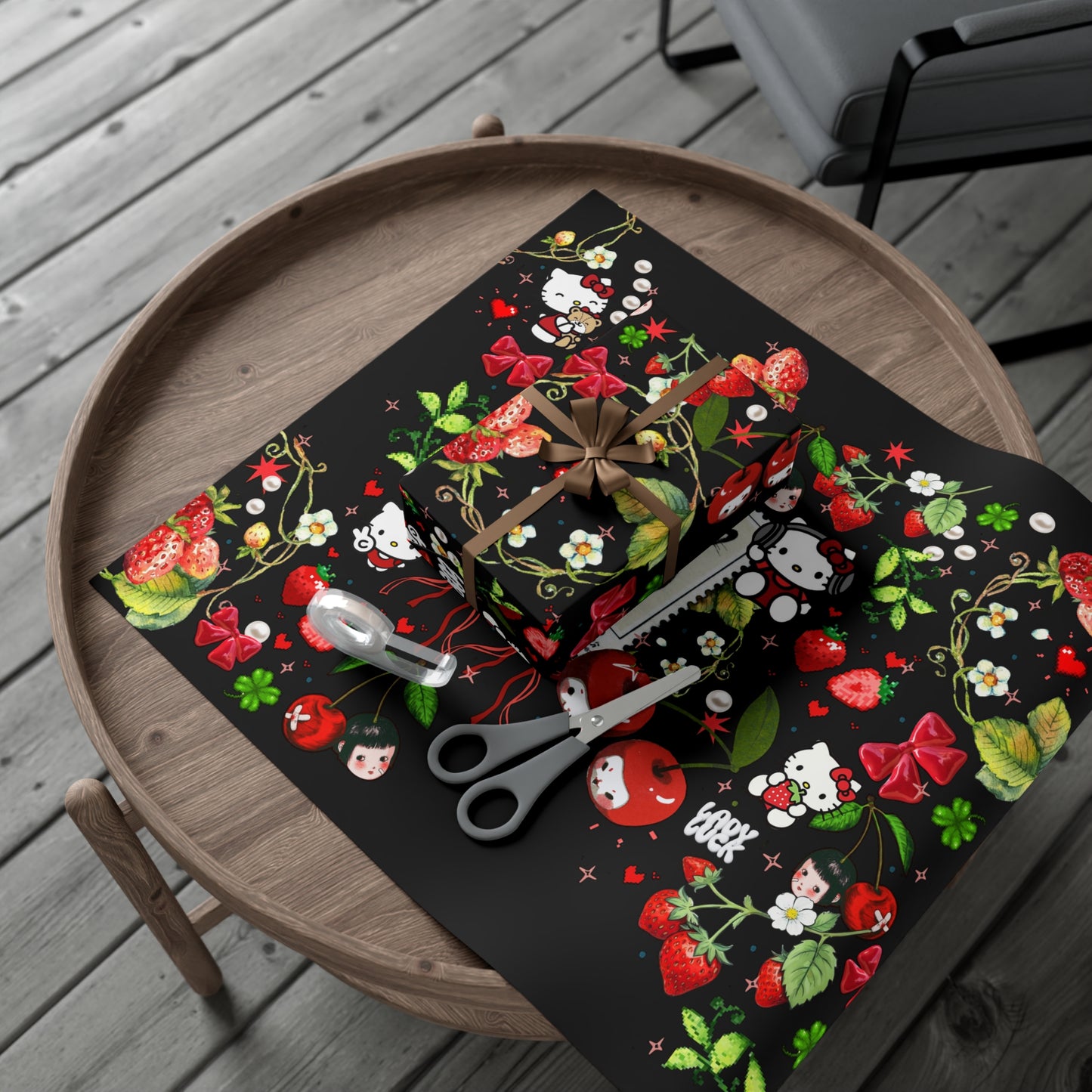cherry kitty. giftwrap