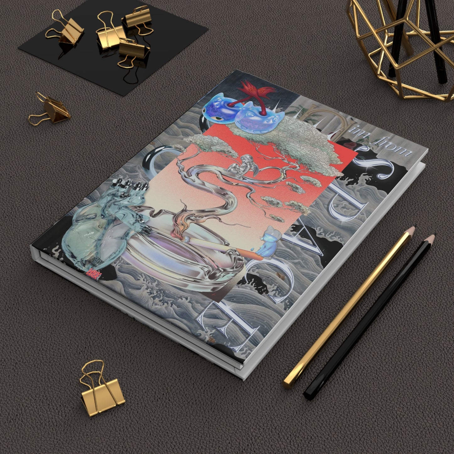 spaceboy. lined hardcover journal