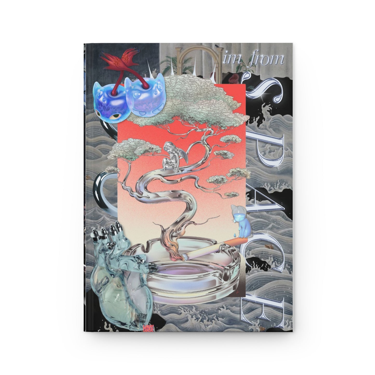 spaceboy. lined hardcover journal