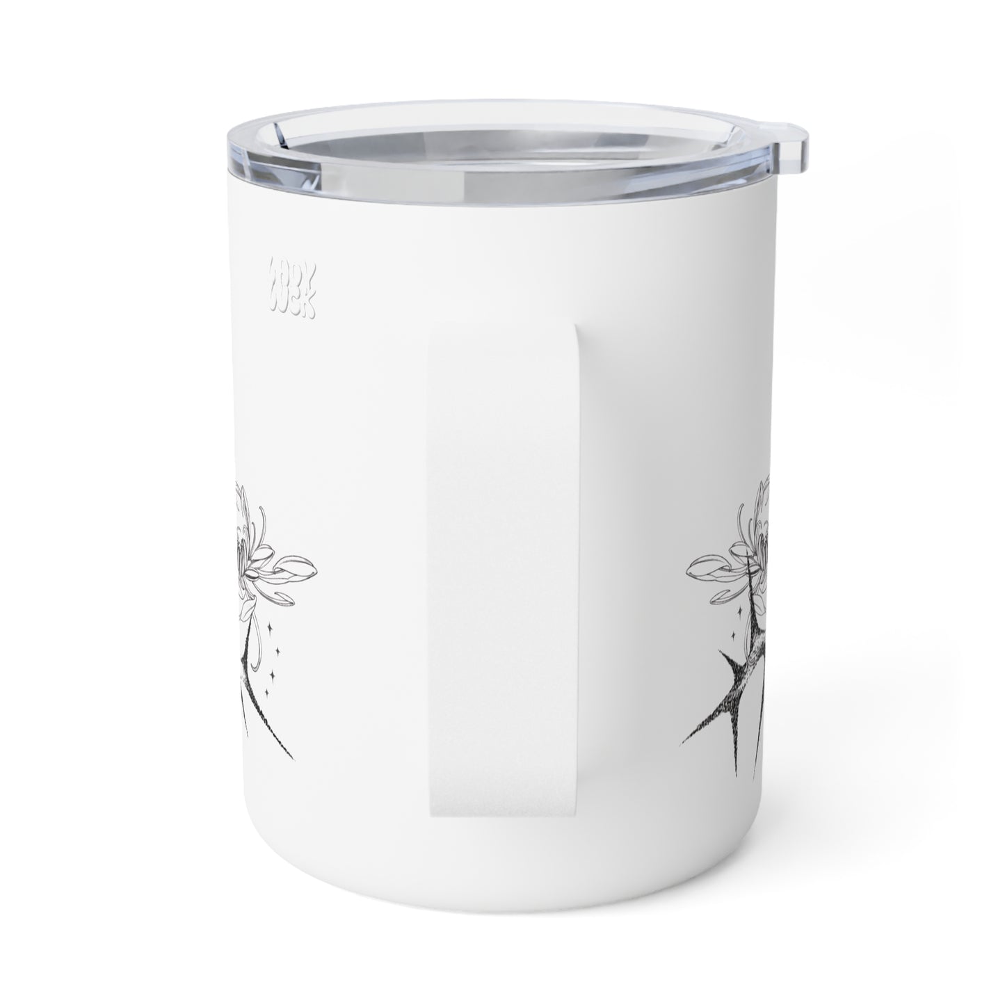 bitter coffee. insulated mug