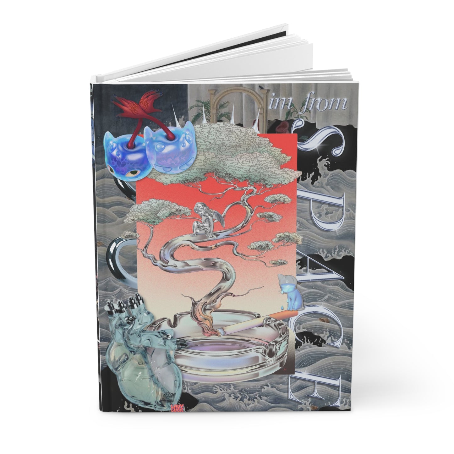 spaceboy. lined hardcover journal