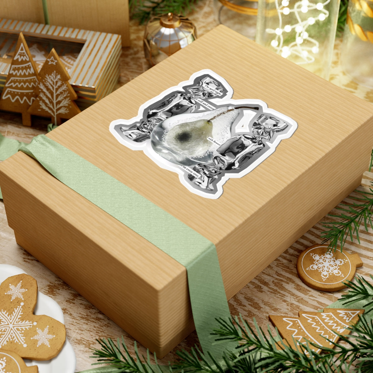 pear candy. individual sticker