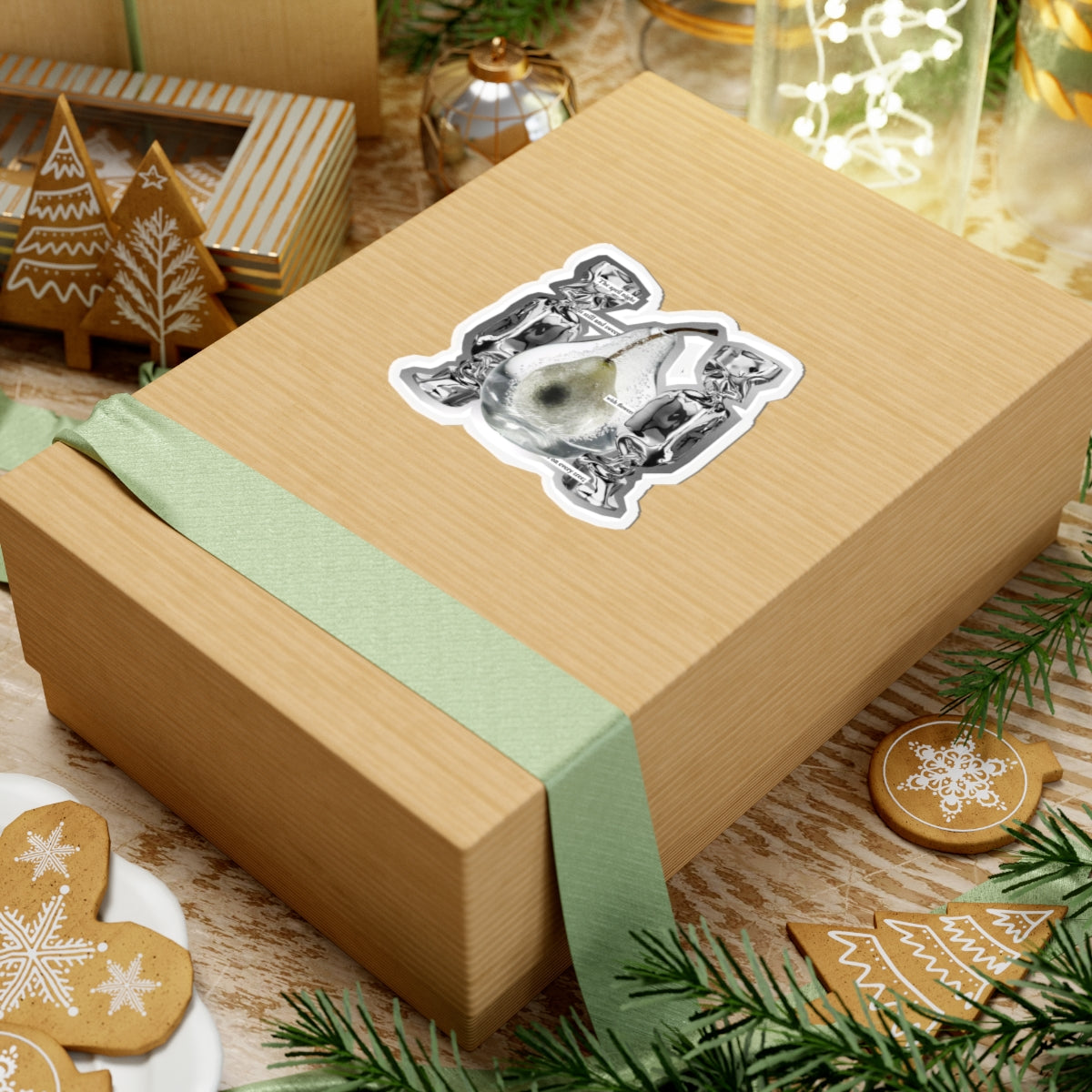 pear candy. individual sticker