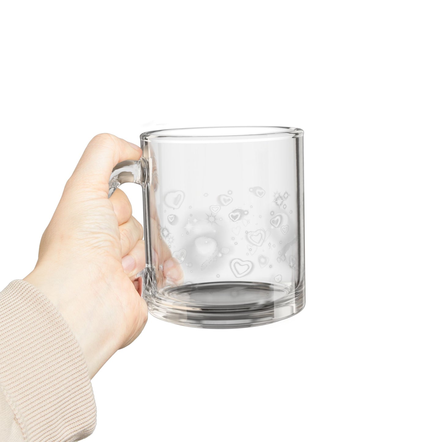 seeing stars. glass mug