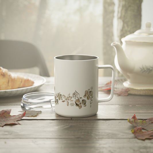 gold plated. insulated mug