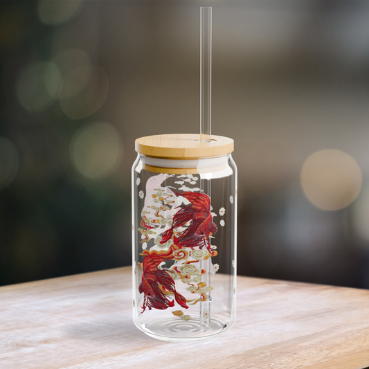 fishtank. glass sippy