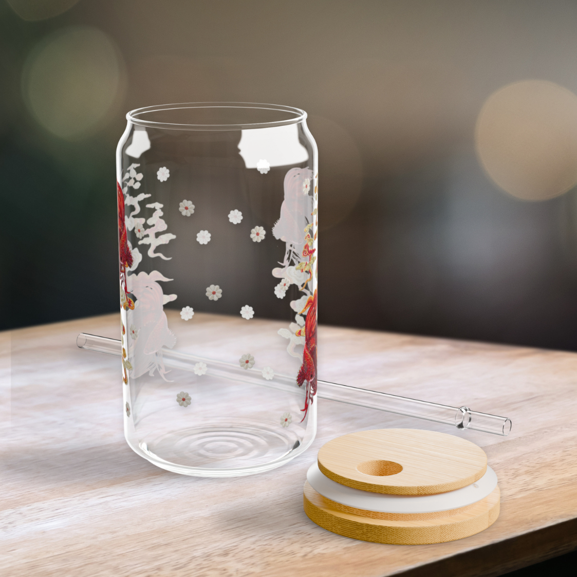 fishtank. glass sippy