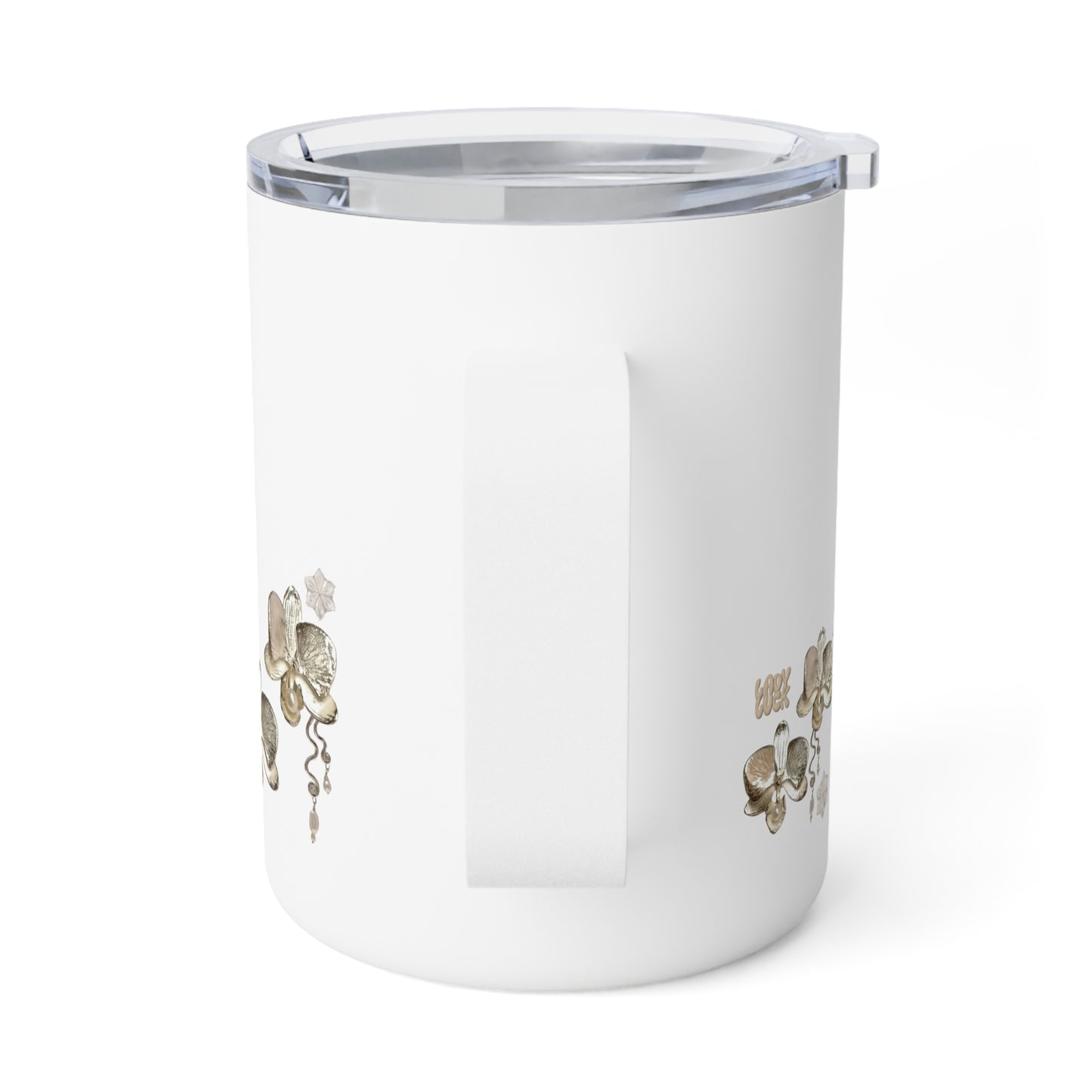 gold plated. insulated mug