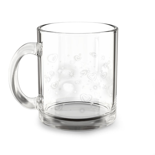 seeing stars. glass mug