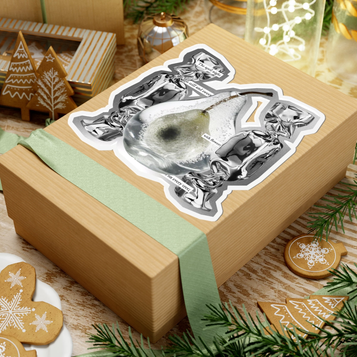 pear candy. individual sticker
